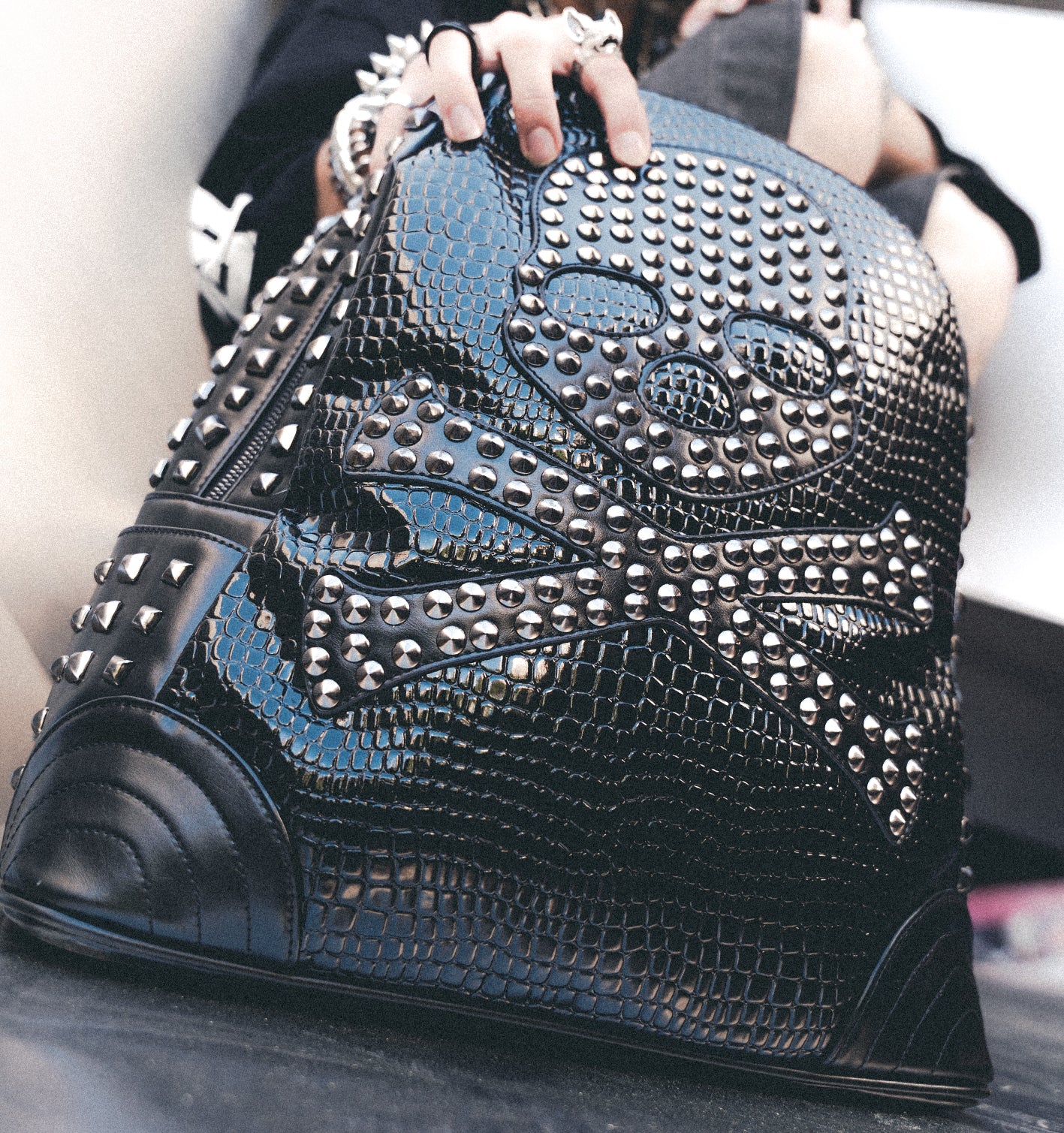Spiky Skull Backpack